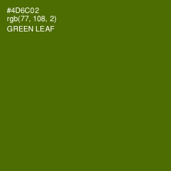 #4D6C02 - Green Leaf Color Image
